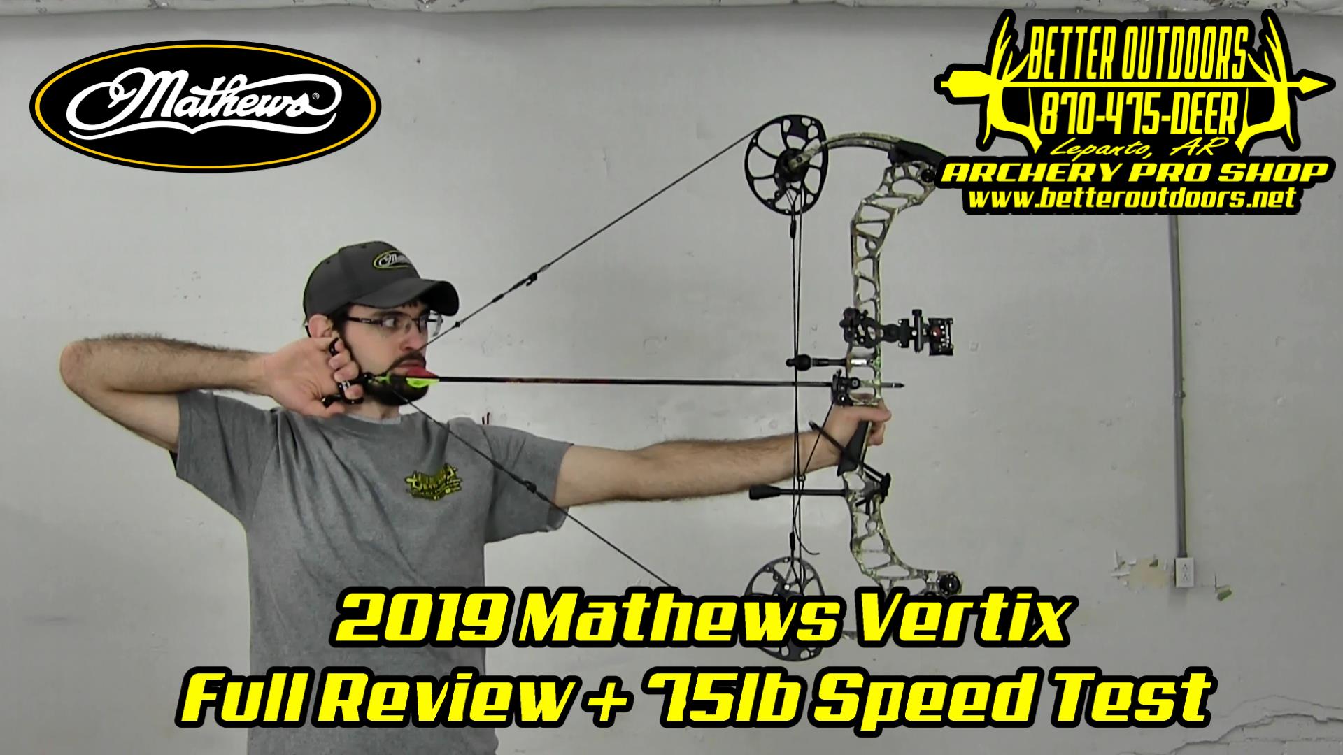 BOW REVIEW: 2019 Mathews Vertix + 75lb Speed Test