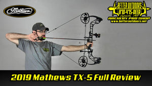 BOW REVIEW: 2019 Mathews TX-5 w/Short and Long Draw Speed Test