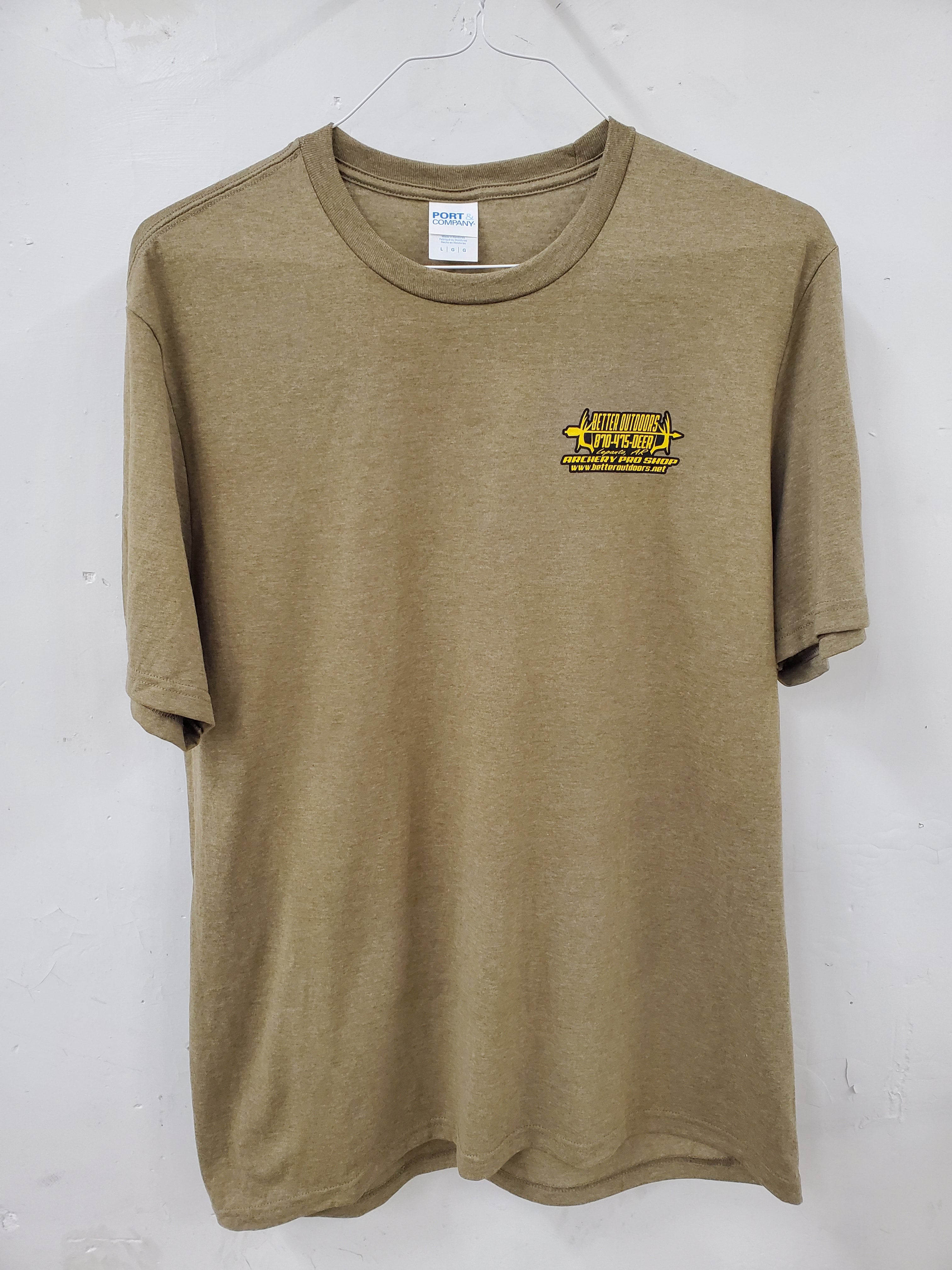 **NEW for 2022** Better Outdoors Coyote Brown T-shirt - Better Outdoors Pro Shop