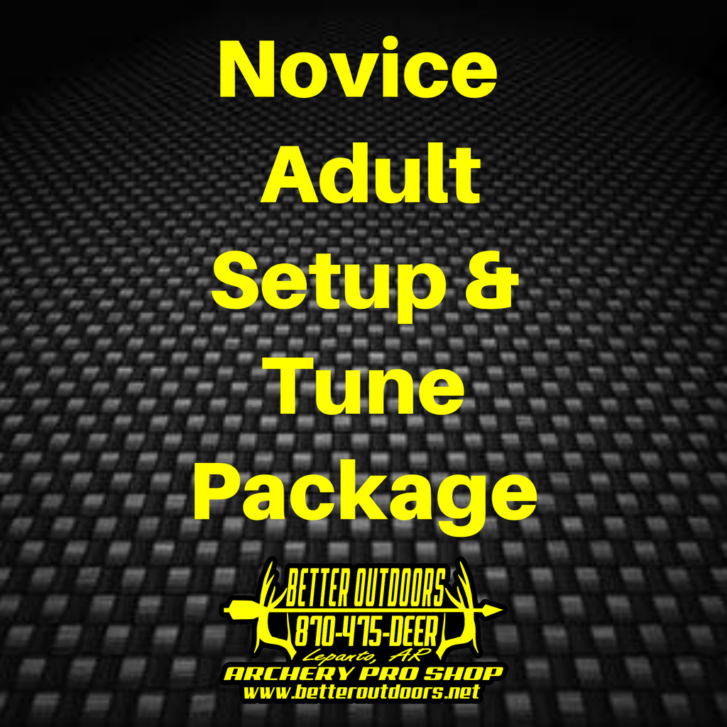 Novice Adult Setup & Tune Package - Better Outdoors Pro Shop