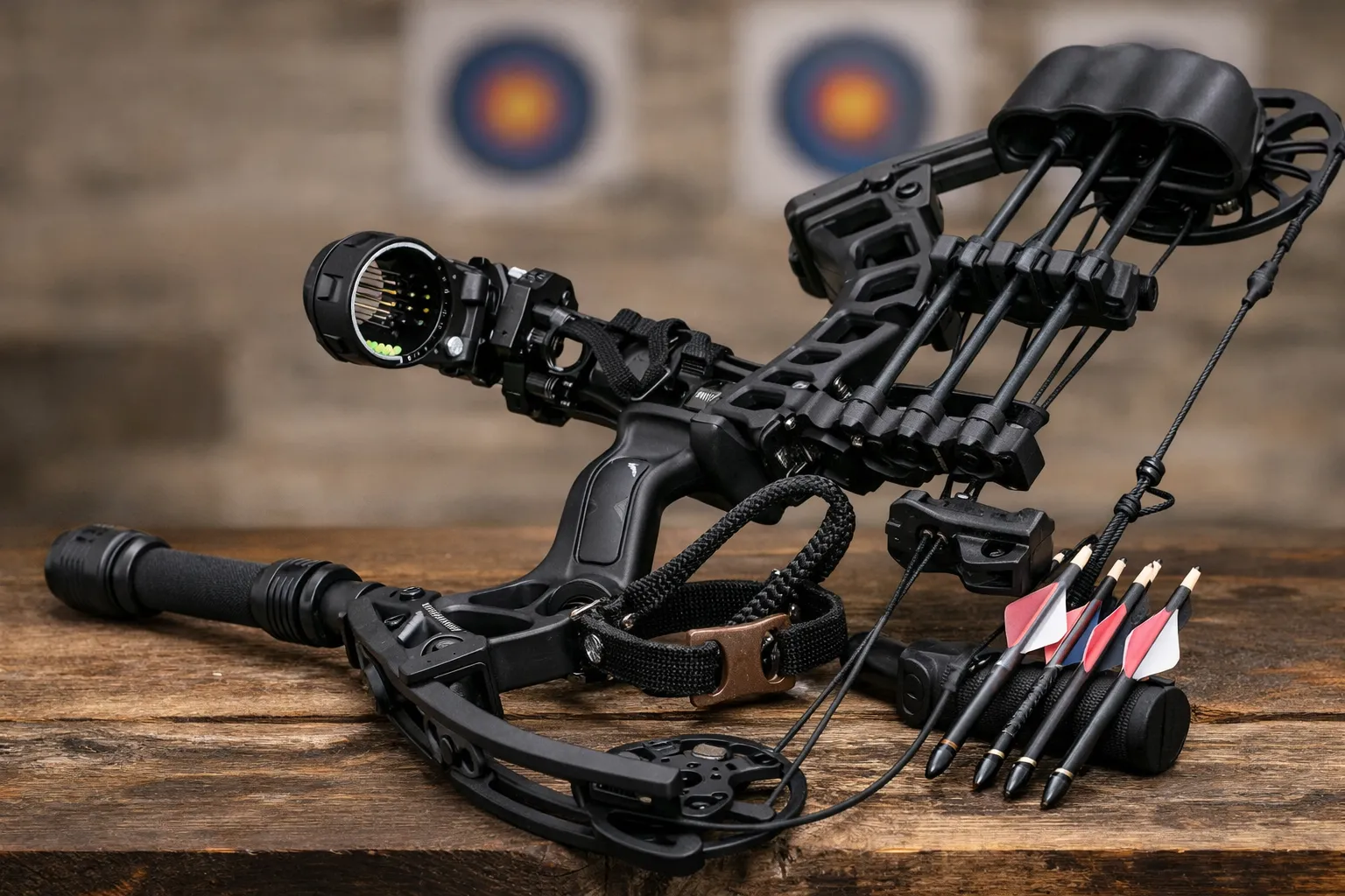 Mathews Prima bow with Level 1 package accessories